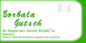 borbala gutsch business card